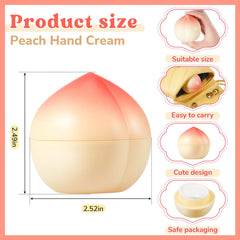 Swiffen peach hand cream bottles closeup showing compact travel size