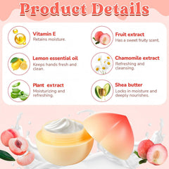 Swiffen peach hand cream gift box ready for gifting