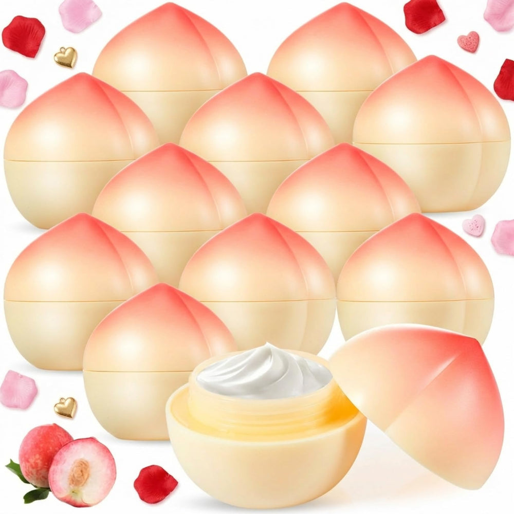 Swiffen peach hand cream set packaging closeup with fruity scent