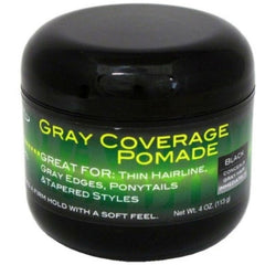 Swing It Inc. gray-coverage black pomade bottle for gray concealment and light hold