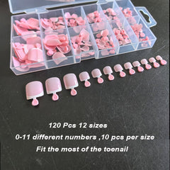 SWRITATSK square full-cover toe tips for secure wear and natural look