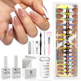 SXC Cosmetics francais-tip-brown-series-medium-square-xpro aperçu des ongles carré moyen.