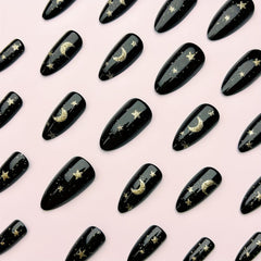 SXTSZJ glitter acrylic almond nails for durable salon-like finish