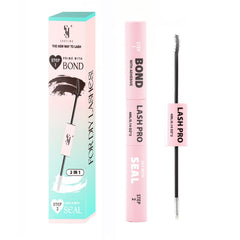 SY SHUYING black lash bond application demonstrates fast adhesion for clusters.