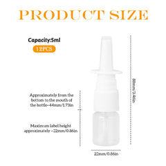 SYBL mini 5ml plastic bottle clear cap ideal for purse or pocket.