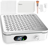 SYDRON Nail Dust Collector with 1000Pa suction captures acrylic dust efficiently.