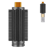 Sygbttq upgraded round brush attachment for Dyson Airwrap, package view highlighting compact storage