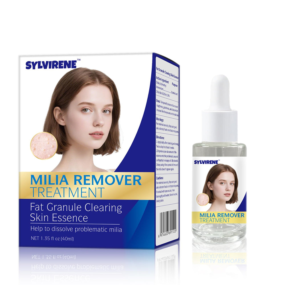 Sylvirene Milia Remover Serum bottle for precise spot treatment on milia