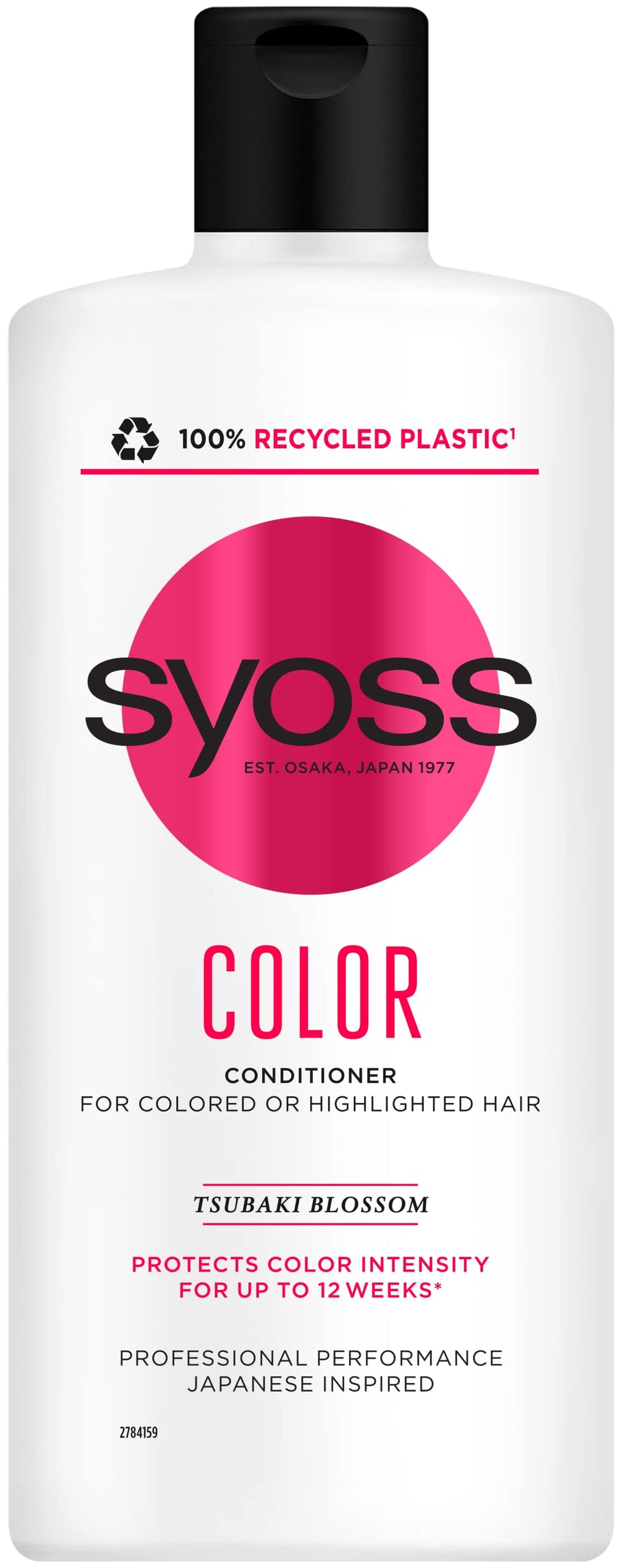 Syoss Color Conditioner bottle front showing color protection for dyed hair
