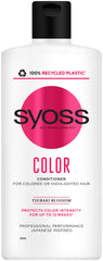 Syoss Color Conditioner bottle front showing color protection for dyed hair