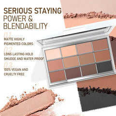 SZDYM Chameleon Eyeshadow Palette open case displays versatile shades for daily wear.