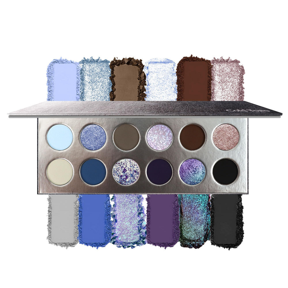 SZDYM professional Super Shiny 12 Color Palette front view for bold blendable eye looks
