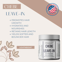 t.botanicals Chebe Leave-In Conditioner being applied for detangling and smoothness