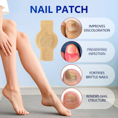 taakcc toenail patches with soft breathable fabric for comfortable wear.