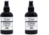 Taconic Shave all natural aftershave bottle closeup for soothing hydration after shaving.