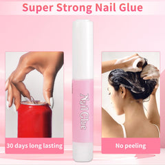 TADANG TADOPRO Nail Glue bottle close-up highlighting fast-dry formula.