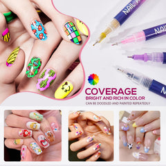 Cap removal action on Taeery nail art markers for instant start