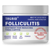Tagrid Folliculitis Cream bottle for soothing irritated follicles and skin.