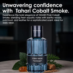 TAHARI Privé Cobalt Smoke packaging box conveys premium presentation and sophistication.