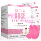 Taimand Rose under-eye patches packaging highlights hygiene-ready sachets for convenience