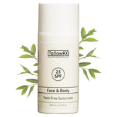 TallowRX SPF25 sunscreen bottle close-up for daily mineral protection