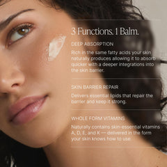 TALOVA balm on hands demonstrates renewed moisture and softness