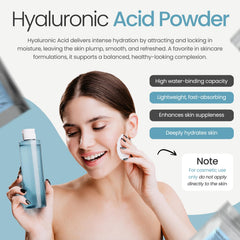 Measuring scoop beside Talsen Chemicals HA Powder for precise DIY formulations.