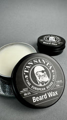 Close-up of Tan Santa beeswax texture indicating moisturizing hold.