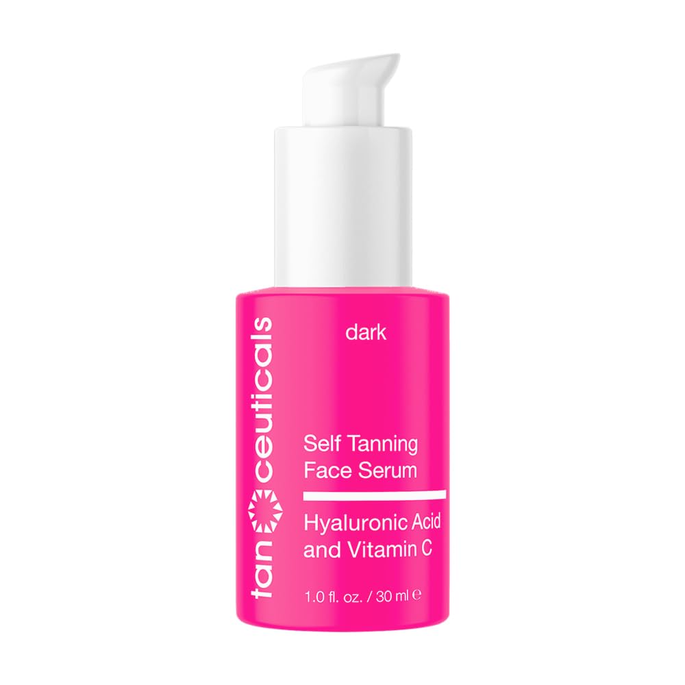 Tanceuticals Self Tanning Face Serum bottle ready for effortless daily glow.