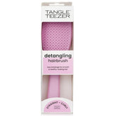 Tangle Teezer Wet Detangler in Rosebud Pink showing gentle detangling on wet hair