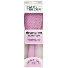 Tangle Teezer Wet Detangler in Rosebud Pink showing gentle detangling on wet hair