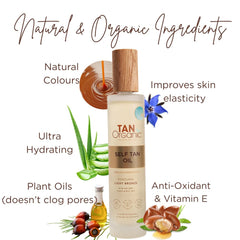 TanOrganic Self Tanning Oil drying without transferring to clothes