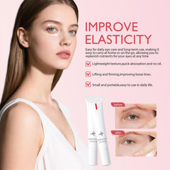 Close-up of Real-Eyez-Ation eye gel texture during application