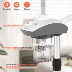 TASALON water cup detail emphasizes safe, durable reservoir for extended use