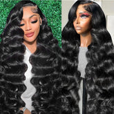 Tasumla 30 inch body wave lace front wig for natural volume and long-lasting bounce
