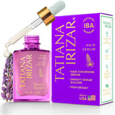 Tatiana Irizar Density Builder serum bottle with lightweight non-greasy formula for fuller-looking hair.