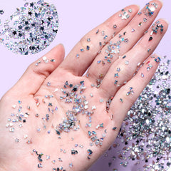 Tatiwoo mini nail stones star adds sparkling accents to nails.
