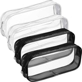 Tatuo clear PVC bag with big capacity in black for organized storage