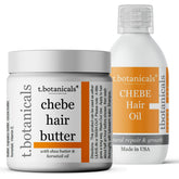 t.botanicals chebe oil bottle close-up for hair nourishment