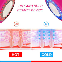 TBPHP massager in use on face and neck for toning and contouring