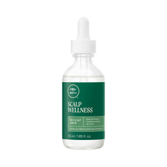 Tea Tree Scalp Wellness Serum bottle pour for oil control on scalp.