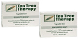 Tea Tree Therapy eucalyptus bar soap 2-pack front view promotes clean, refreshed skin