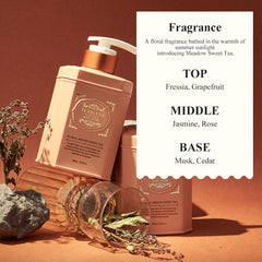 TEABLESS Meadow Sweet Tea texture swatch shows lightweight, non-greasy hydration for daily use.