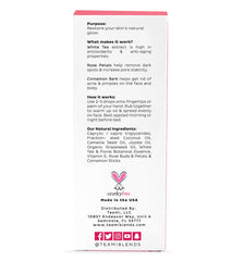 Teami Glow rose and jojoba oil ingredients for nourished skin