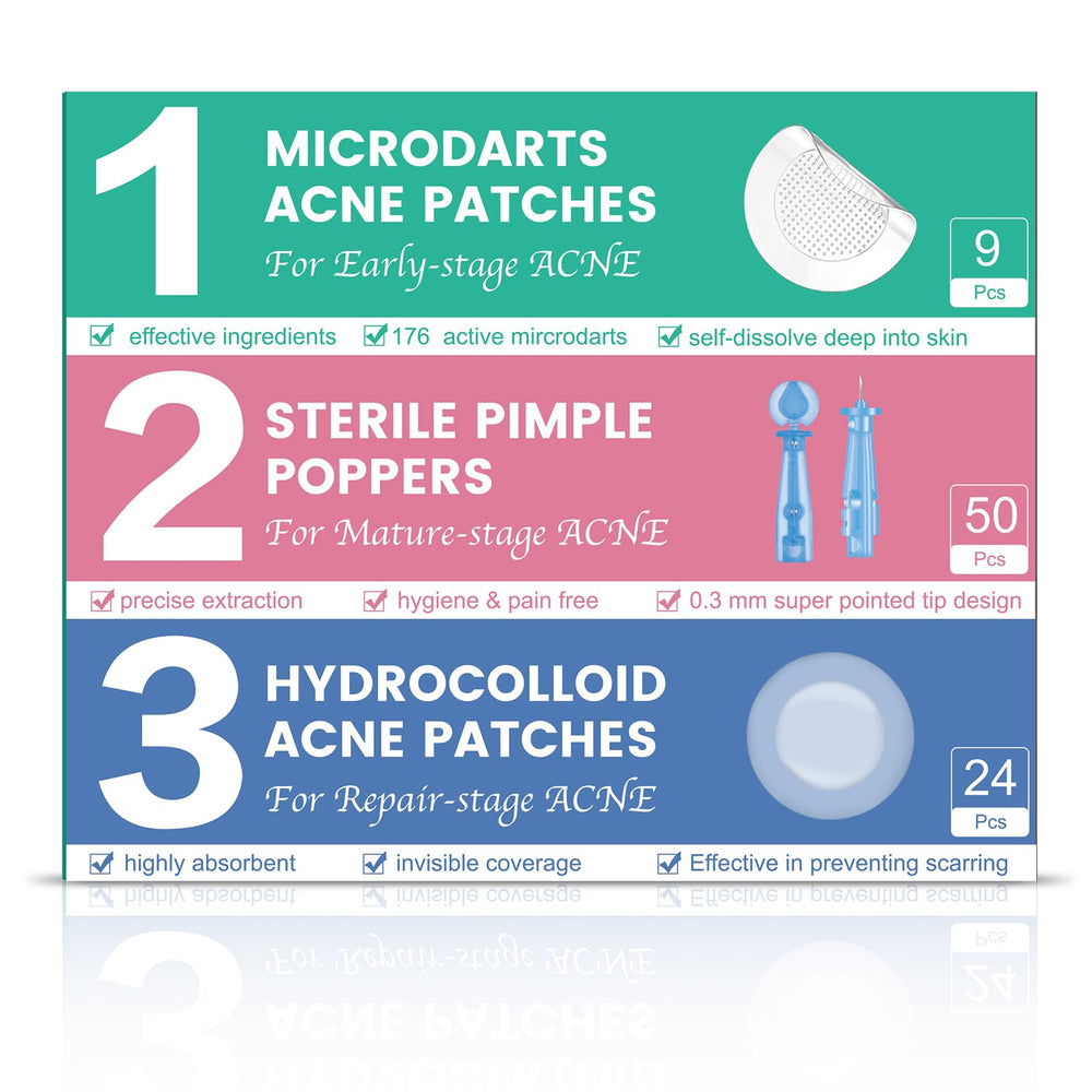 TEAWOO 3-Step Set packaging shows complete acne care options
