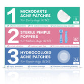TEAWOO 3-Step Set packaging shows complete acne care options