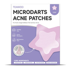 TEAWOO 36-count microdart star patches for targeted acne care.