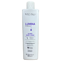 Tec Italy Forza hair treatment shows even color deposit for smooth, vibrant results