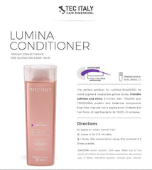 Tec Lumina display shows violet-toning benefits for peroxide hair