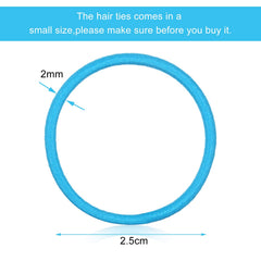 TecUnite 2mm thin elastics provide secure, comfortable hold for medium to thick hair.